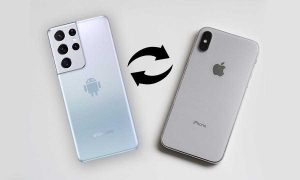 transfer media between andriod and ios