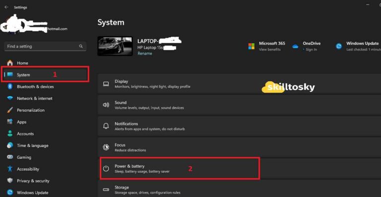 adjust windows 11 screen time and sleep time