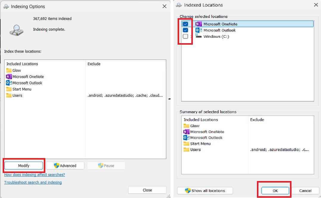 Disable Windows Search Indexing