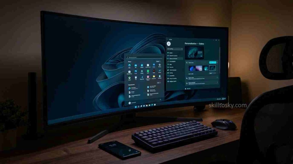 How to enable windows 11 dark mode